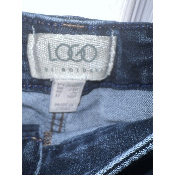 LOGO Limited Edition Lori Goldstein Velvet Patch Boyfriend Denim Jeans Size 20WP - Picture 9 of 13